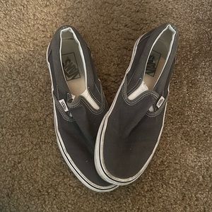 Grey slip on vans